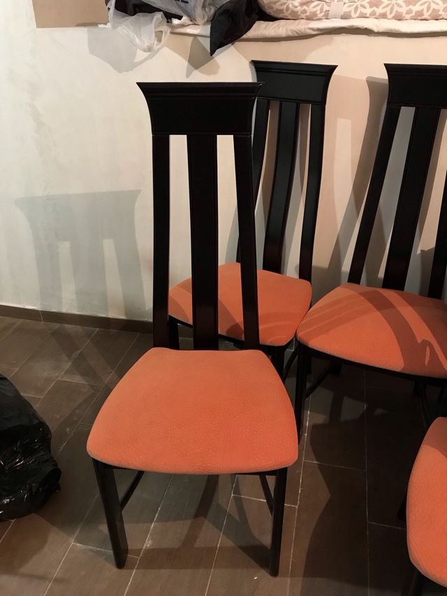 Sillas de comedor negras