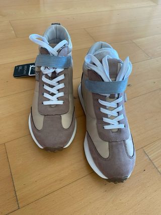 Zapatillas Xti Beige y Marrón Talla 38