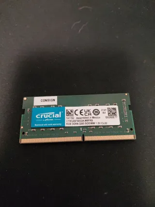 Crucial 8GB DDR4 3200MHz SODIMM RAM