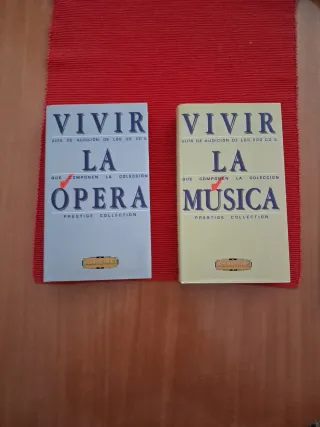 2 Libros Música y Ópera: Vivir la Música y Ópera