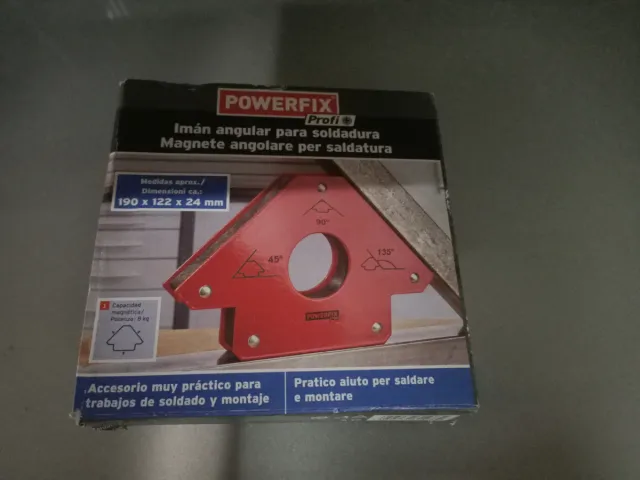 Imán angular para soldadura Powerfix