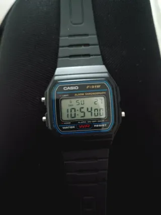 Reloj Casio F-91W Negro