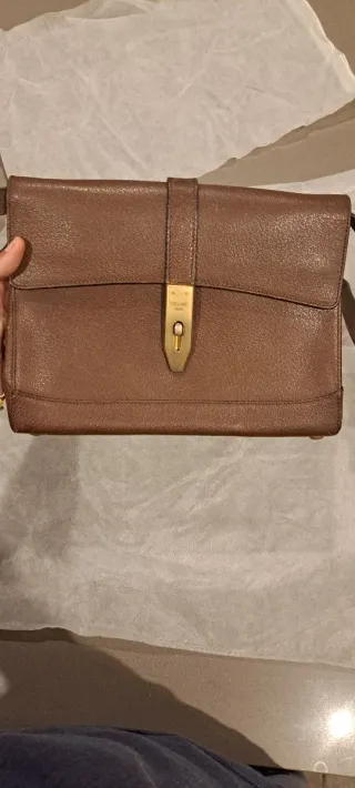 Bolso Céline de cuero Marrón Vintage
