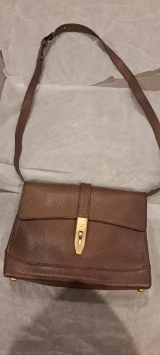 Bolso Céline de cuero Marrón Vintage