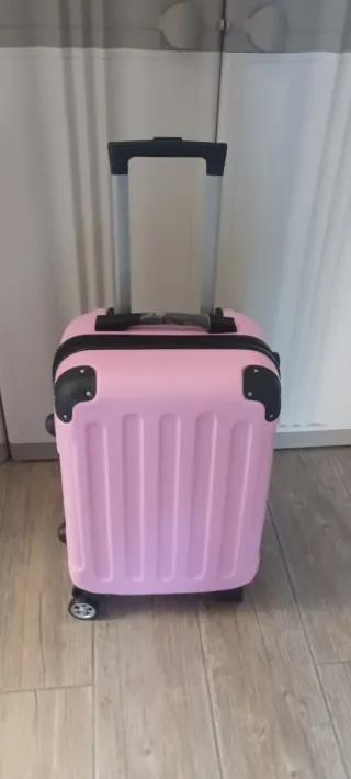 MALETA CABINA ROSA CLARO 55X35X20 NUEVA 