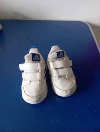 Scarpe Adidas Bambino Bianche Blu Velcro
