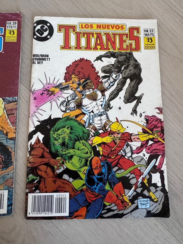 LOS NUEVOS TITANES ZINCO LOTE VINTAGE ¡RESCATADO !