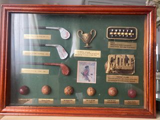 Cuadro de colección de golf antiguo
