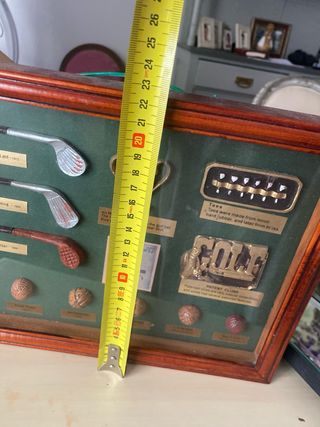 Cuadro de colección de golf antiguo