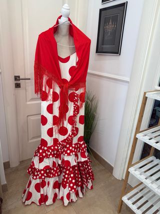 Traje Flamenca Artesano Aldea Rocío