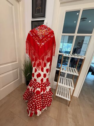 Traje Flamenca Artesano Aldea Rocío