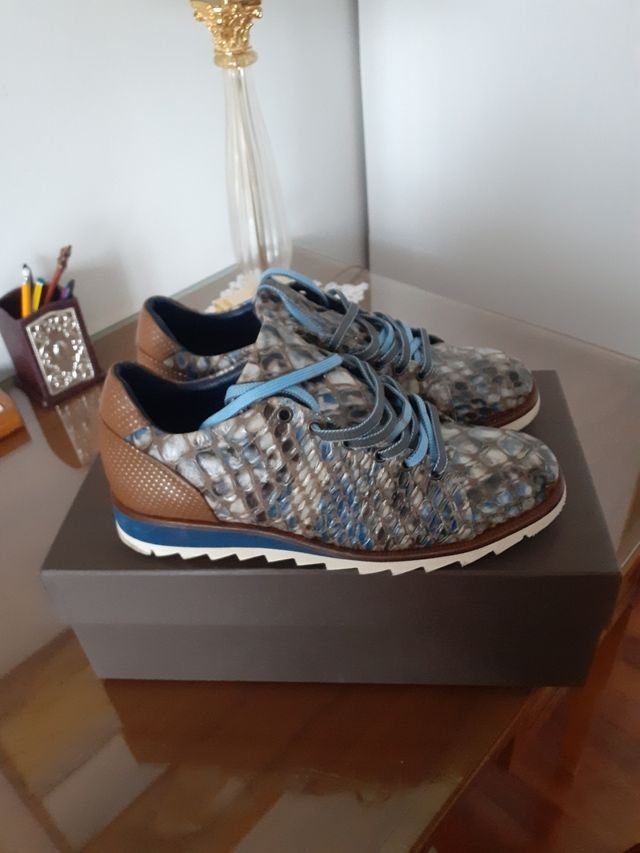 Scarpe uomo multicolor con lacci