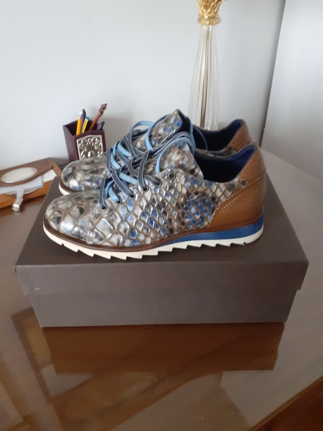 Scarpe uomo multicolor con lacci