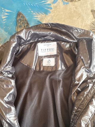 Chaqueta bomber Tiffosi niña negra 9-10 años