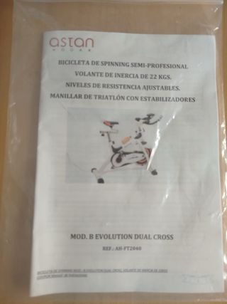 Bicicleta Spinning Astan Dual Cross