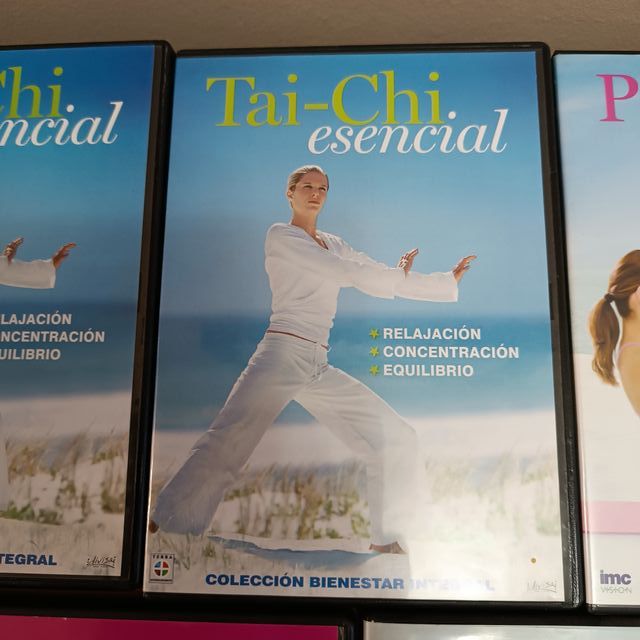 Lote 5 DVDs: Yoga, Taichi, Pilates, Masajes,