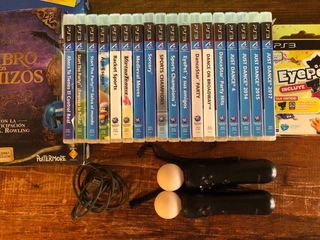 Pack Mandos Move PS3 + Juegos
