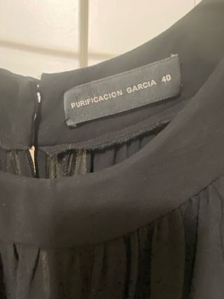 Vestido negro Purificación García talla 40