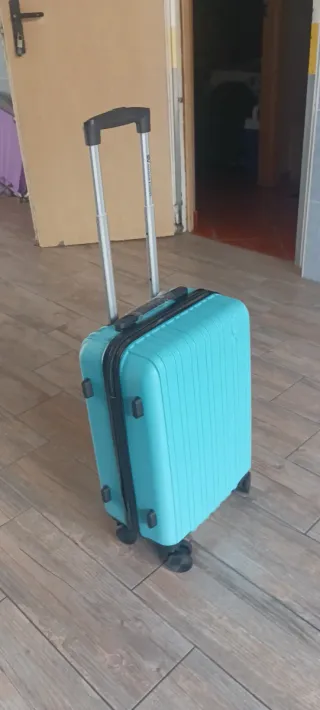 MALETA CABINA AZUL TURQUESA 55X35X20 NUEVA 