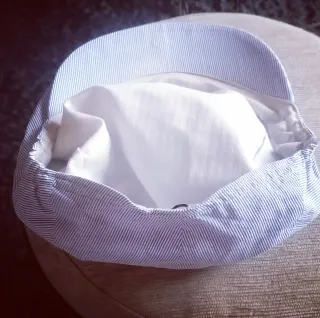Gorra Emidio Tucci Rayas Azul Blanco