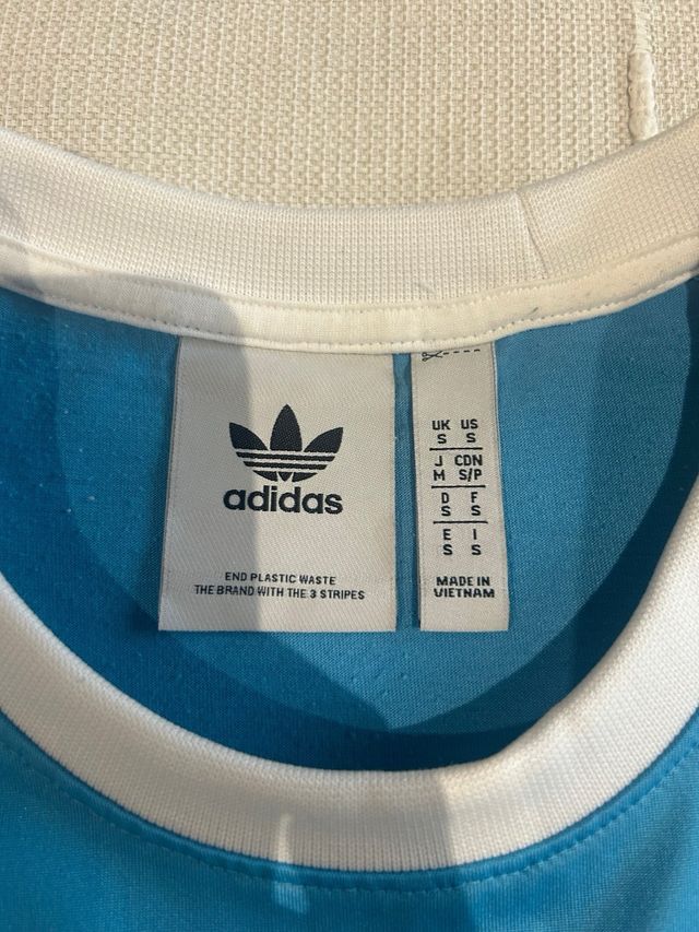 Camiseta Adidas Azul Talla S
