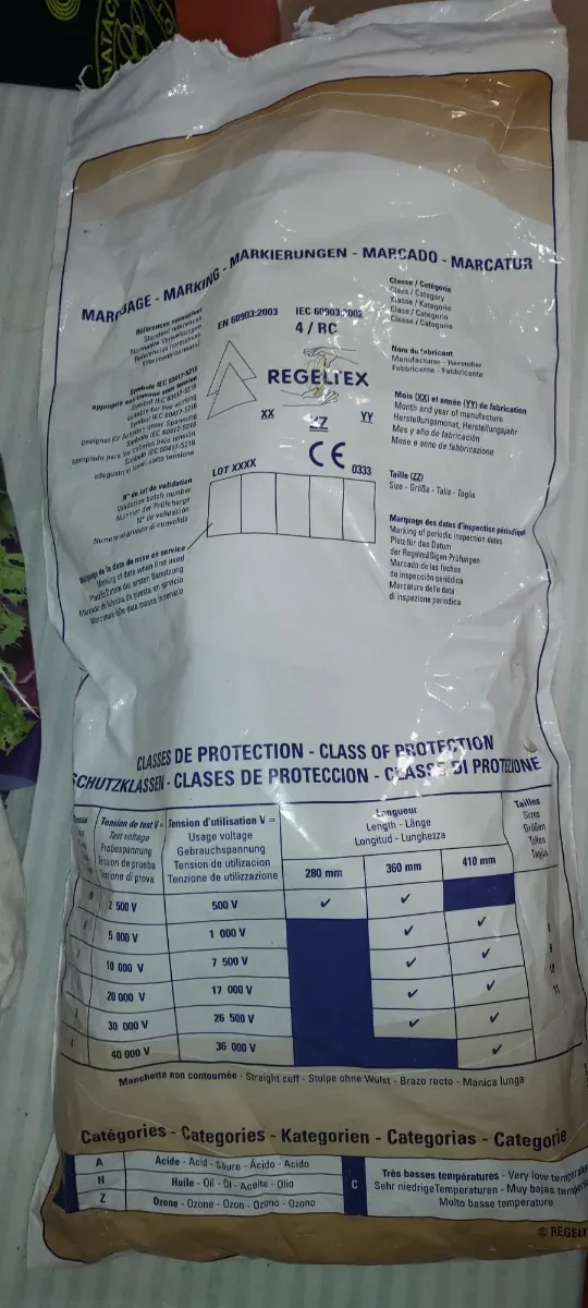 Guanti isolanti REGELTEX Classe 00