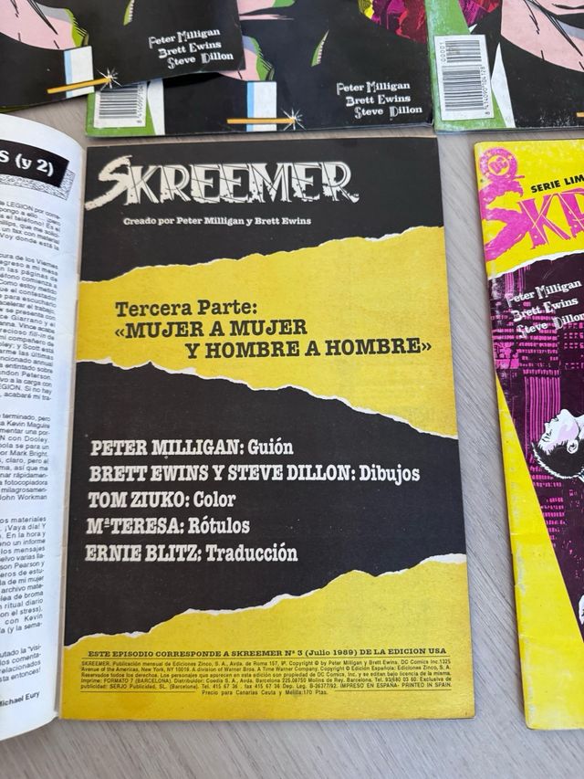 SKREEMER ZINCO 1992 ¡BUEN ESTADO NÚMEROS REPETIDOS