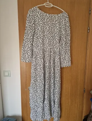 Vestido Zara lunares blanco y negro