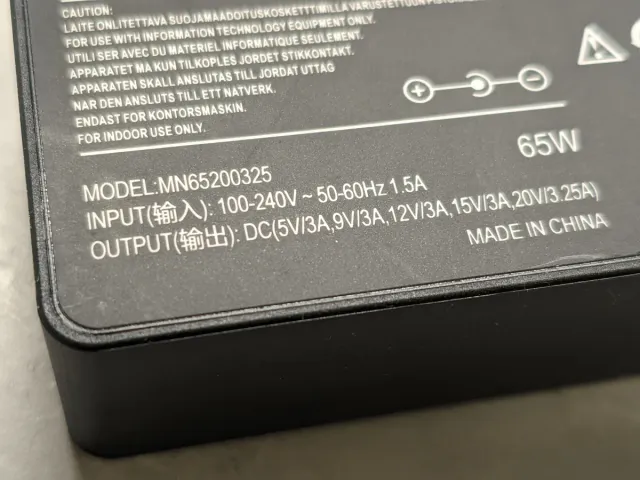 Cargador 65W USB-C PD