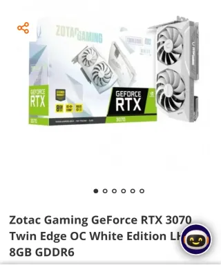 Zotac RTX 3070 Edición Blanca