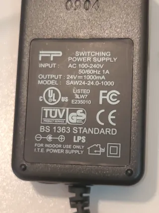 Cargador FP 24V 1000mA Fuente Alimentación