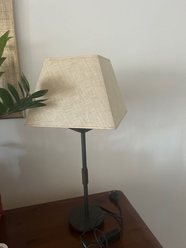 Pack de dos lámparas de mesa de  tela