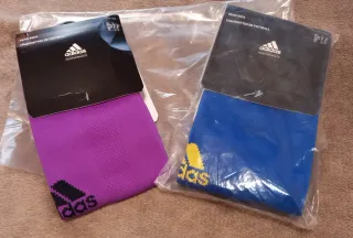 2 pares Calcetines Fútbol Adidas (Azul y Morado).