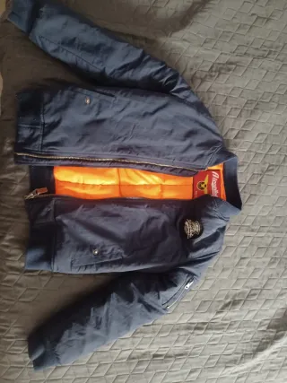 Chaqueta bomber azul