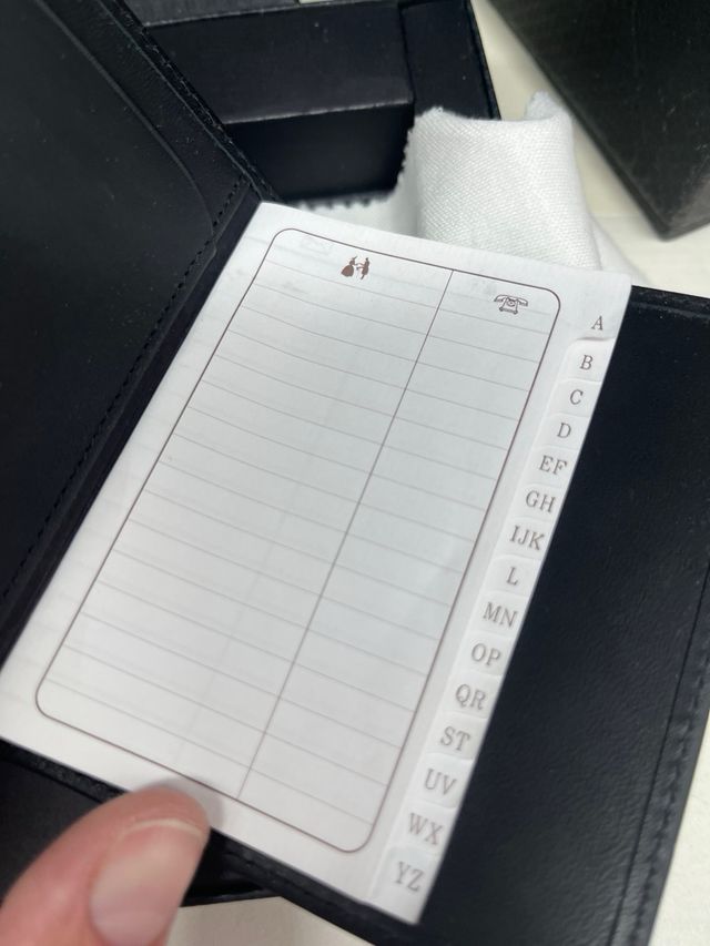 piccolo diario/Portafoglio Montblanc in pelle nera