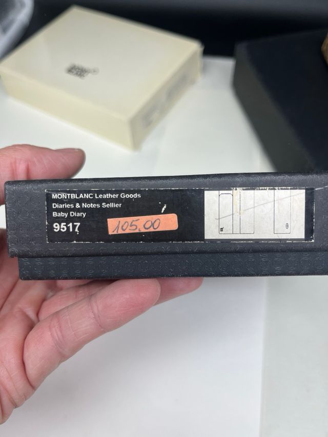 piccolo diario/Portafoglio Montblanc in pelle nera