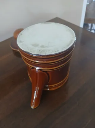 Teiera vintage anni 70 in ceramica