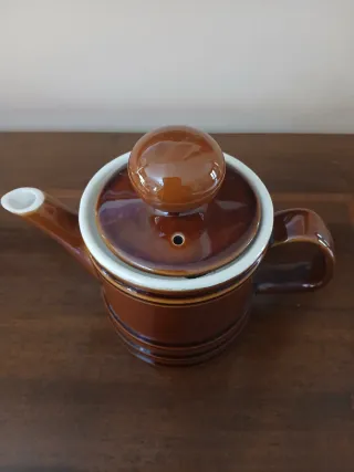 Teiera vintage anni 70 in ceramica