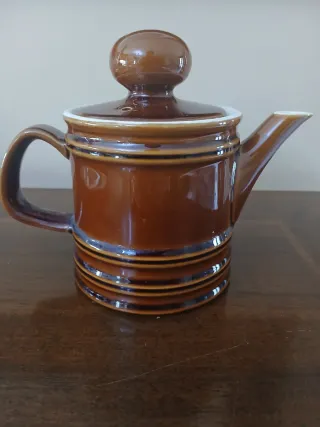 Teiera vintage anni 70 in ceramica