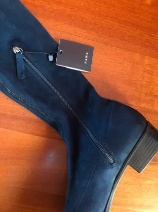Stivali alti Zara blu tg 38