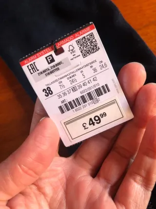 Stivali alti Zara blu tg 38