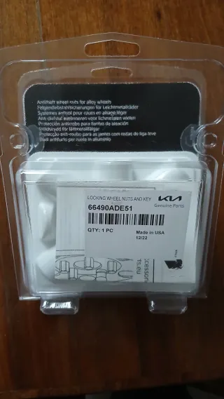 Tornillos Antirrobo Llantas KIA