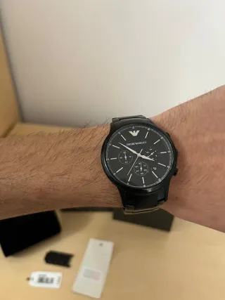 Orologio Emporio Armani Acciaio Nero