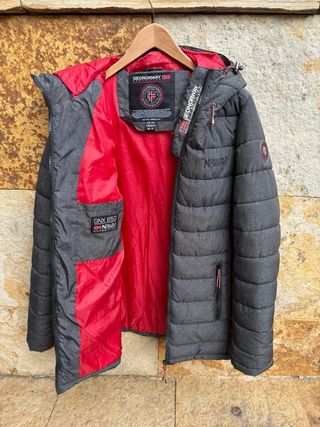 Abrigo Geographical Norway gris talla M