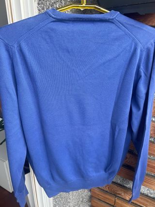 Jersey pico azulón Zara Man