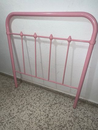 Cabecero Cama 90 Rosa Vintage Metálico