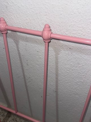 Cabecero Cama 90 Rosa Vintage Metálico