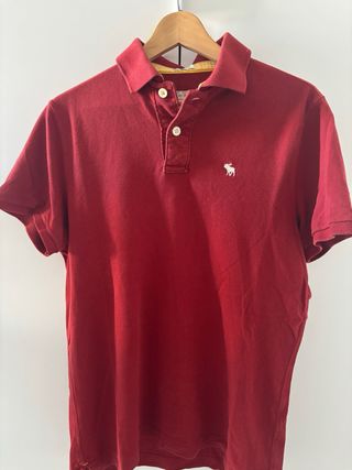 Polo Abercrombie & Fitch Rojo Talla L