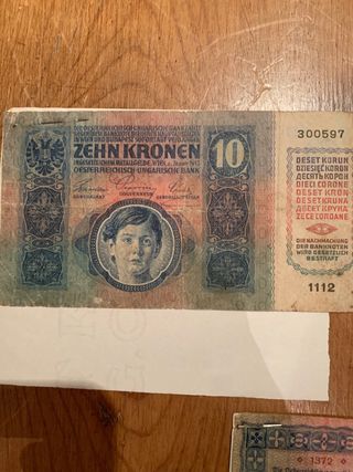 Lotto 3 Banconote Storiche Austriache e Tedesche