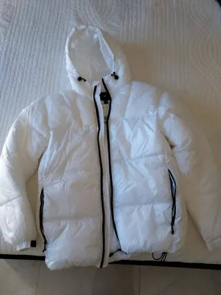 Plumón H&M blanco hombre